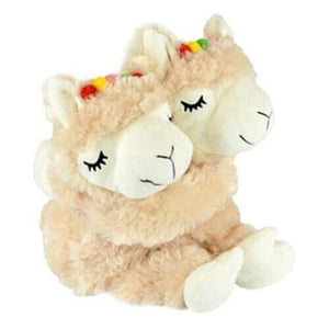 Llama Huggies Low Pile Plush Cover with Detachable Wheatbag Heat Pack Heatable