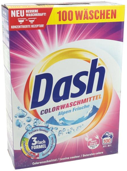 Dash Colour Detergent Alpen Fresh Powder, 5.0 kg, 100 Washes