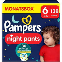 Pampers Night Diapers Pants Size 6 15kg Babydry Monthly Box 138 Pants Size 6 138 Pieces New
