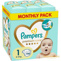 Pampers Premium Care Monthly Pack No 1 For Babies Weighing 25 Kg 156 Pieces