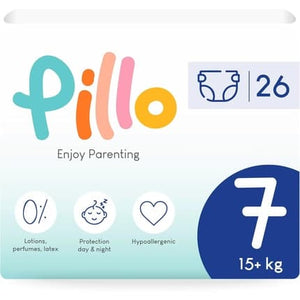 Pillo Baby Nappy Size 7 Xxl Leak Protection For Sensitive Skin