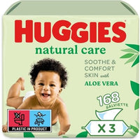 Huggies Natural Care Baby Wipes 168 Units - Buy 2 Get 1 Free