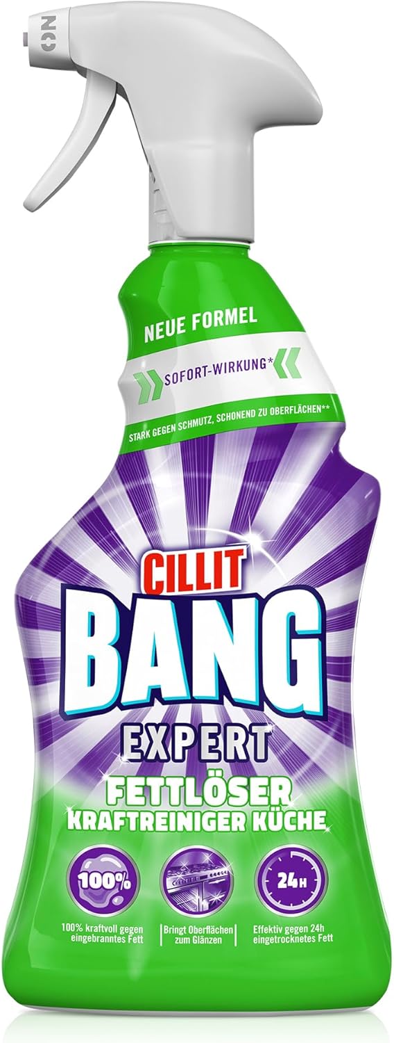 CILLIT BANG Expert Kraftreiniger Universal Fettlöser – Entfernt eingebranntes Fett – 1 x 750 ml 