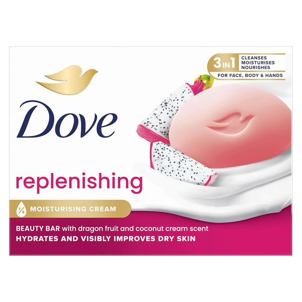 Dove Beauty Bar Soap Dragon Fruit Hand Soap for Face and Body (90g)