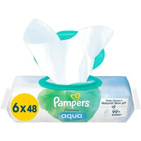 Pampers Harmonie Aqua Baby Wipes 48 Wipes X 6 Pack Of 288
