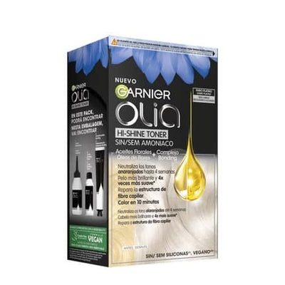 Garnier Olia Hishine Toner Platinum Blonde Semipermanent Color Neutralizer 1001 3 Pieces