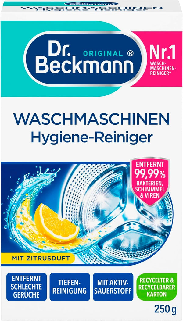 Dr. Beckmann Washing Machine Cleaner Against Bacteria & Odours 250 g
