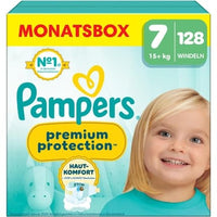 Pampers Premium Protection Size 7 128 Diapers 15kg