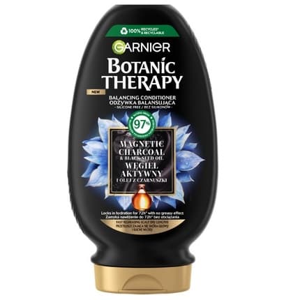 Garnier Botanic Therapy Balancing Conditioner – 200ml with Charcoal & Black Seed Oil