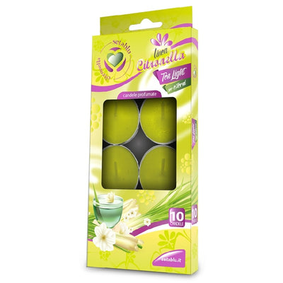 CITRONELLA FOOD WARMER CANDLES 10 PCS. SETABLU 40602