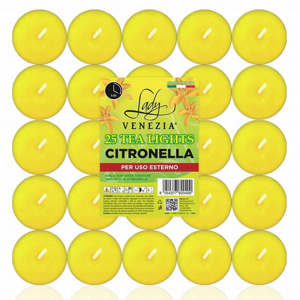 LADY VENEZIA CITRONELLA FOOD WARMER CANDLES 25 PCS