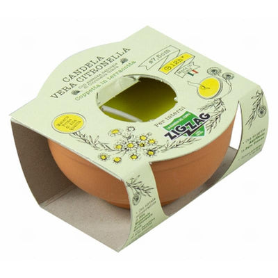 7.5 CM Zigzag Clay Citrongrass Candles