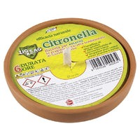 14 CM ZIG ZAG CITRONELLA CANDLES IN CLAY