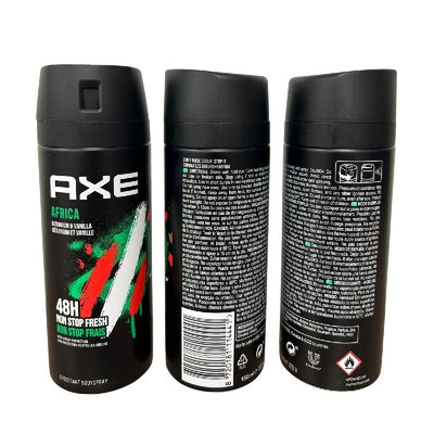 AXE DEODORANT SPRAY 150 ML. AFRICA (EU-IMP. )ES-EN-FR