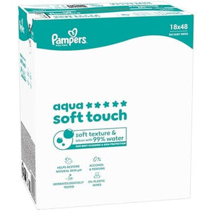 Pampers Wet Wipes Aqua Soft Touch 18x48