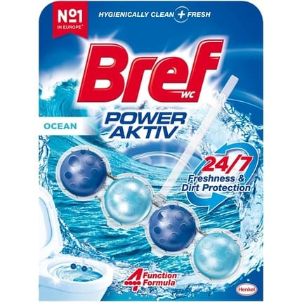 Bref Toilet Block 4 Active Elements Ocean Fresh Power Balls 50g