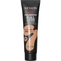 Revlon ColorStay Full Cover Longwear Matte Foundation Heat & Sweat Resistant Lightweight Face Makeup 30ml 310 Warm Golden