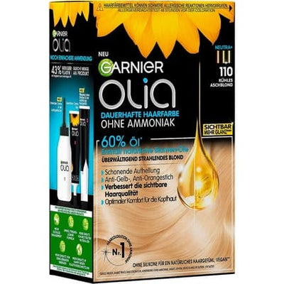 Garnier Olia Olia 110 Cool Ash Blonde Hair Colour – Ammonia-Free