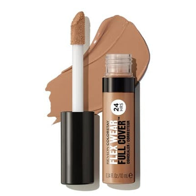 Revlon ColorStay Flex Wear Full Cover Non-Creasing Concealer with Hyaluronic Acid and Vitamin E 0.34 fl oz 060 Deep
