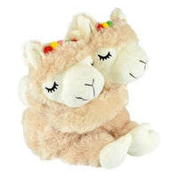 Llama Huggies Low Pile Plush Cover with Detachable Wheatbag Heat Pack Heatable