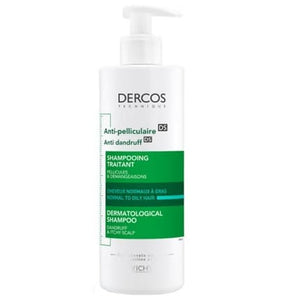 Dercos Anti-Dandruff Shampoo for Normal & Oily Hair 390ml