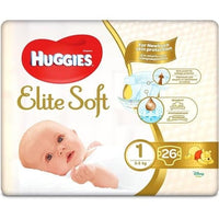 Huggies Elite Soft Newborn Size 1 Diapers 26 pcs