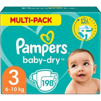 Pampers Baby Dry Size 3 Diapers 610 Kg Box