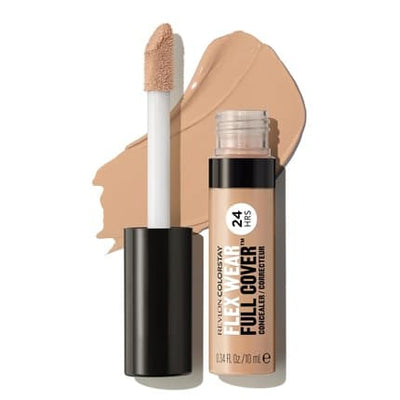 Revlon ColorStay Flex Wear Full Cover Non-Creasing Concealer with Hyaluronic Acid and Vitamin E 0.34 fl oz 040 Medium