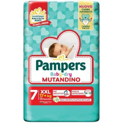 Pampers Baby-Dry Mutandino Size 7 Diapers XXL 17+Kg