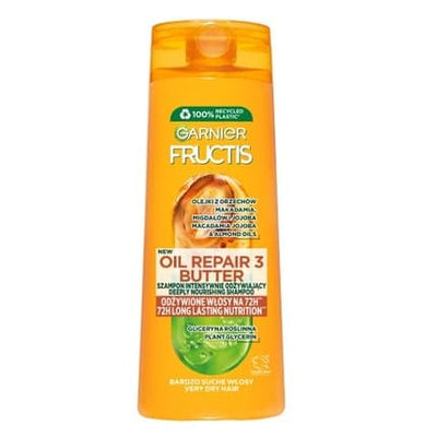 Garnier Fructis Oil Repair 3 Butter Shampoo Intensive Nourishing For Very Dry Hair 400ml