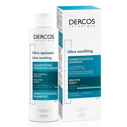 Vichy Dercos Ultra Soothing Shampoo – 200ml for Normal & Oily Hair