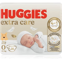 Huggies Extra Care Size 0 Disposable Diapers 4 Kg 25 Pcs