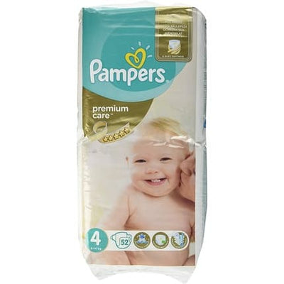 Pampers Premium Care Diapers Size 4 - 52 Pieces