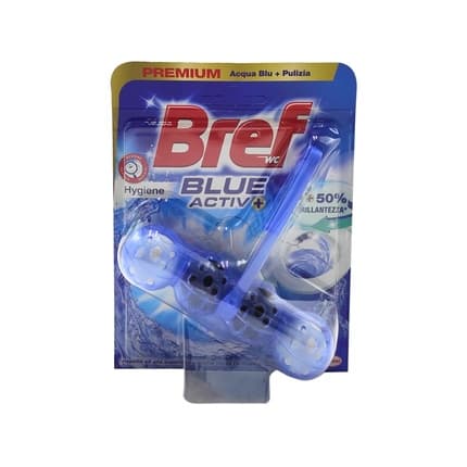 Bref WC Power Activ Blue Scented Cleaner with Disinfecting Tablets for Bathroom Cleanliness and Freshness 500g