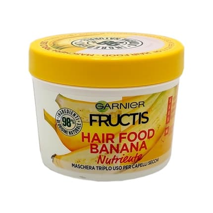 Garnier Fructis Hair Food 3-in-1 Mask with Vegan Formula 390ml Banana