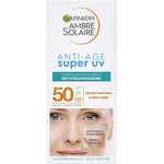 Garnier Anti-Ageing Sun Cream with SPF 50 Hyaluronic and Vitamin B 50ml