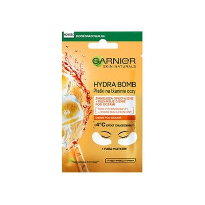 Garnier Moisture Fresh Look Eye Tissue Mask - Orange, 6g