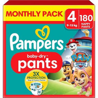 Pampers Babydry Characters Paw Patrol Nappy Pants Size 4