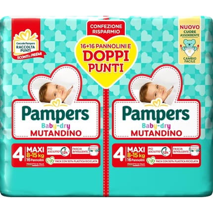 Pampers Baby Dry Maxi Pants Size 4 32 Diapers