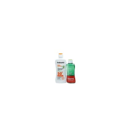 Babaria Solar Milk Sunscreen For Sensitive Skin Spf 50 200 Ml + After Sun 100 Ml