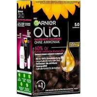 Garnier Olia Permanent Hair Colour 5.0 Velvet Brown – Ammonia-Free Grey Coverage