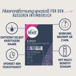 Veet Expert Intimate Hair Removal Kit – Depilatory Cream for Intimate Area
