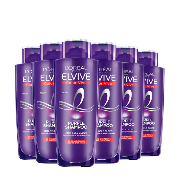 L'Oréal Paris Elvive Color Vive Purple Shampoo 6 x 200 ml