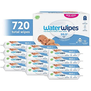 WaterWipes Original Baby Wipes, 720 Wipes (12 Packs)