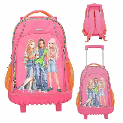 DEPESCHE TOPModel Schulrucksack JOY Trolley rosa 25x32x52cm